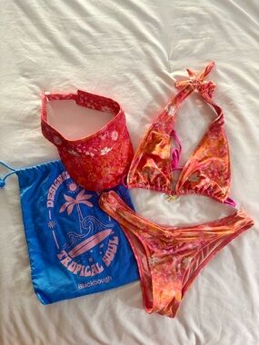 Blackbough Tropicana Bikini Set with Visor